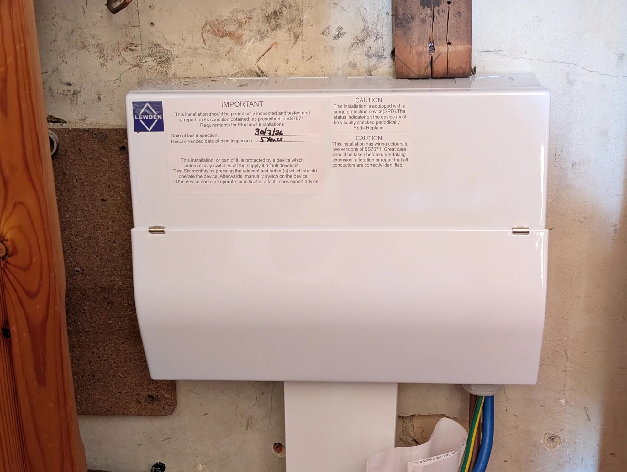 New Lewden consumer unit fitted during an upgrade
